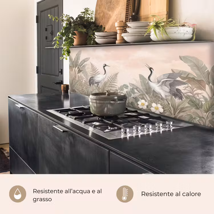 Schienale cucina - Gru - Natura - Rosa — 5