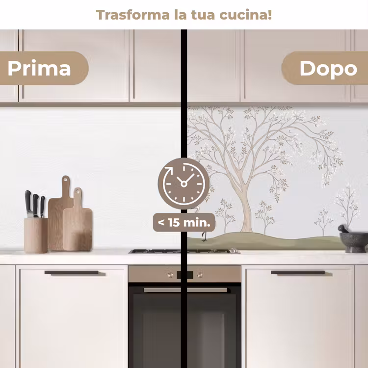 Schienale cucina - Minimalista - Gru - Blu — 3