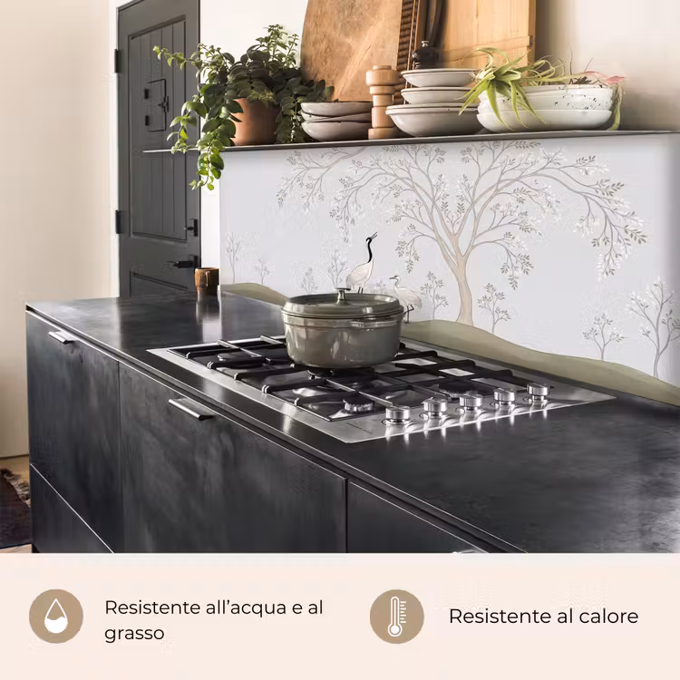 Schienale cucina - Minimalista - Gru - Blu — 5