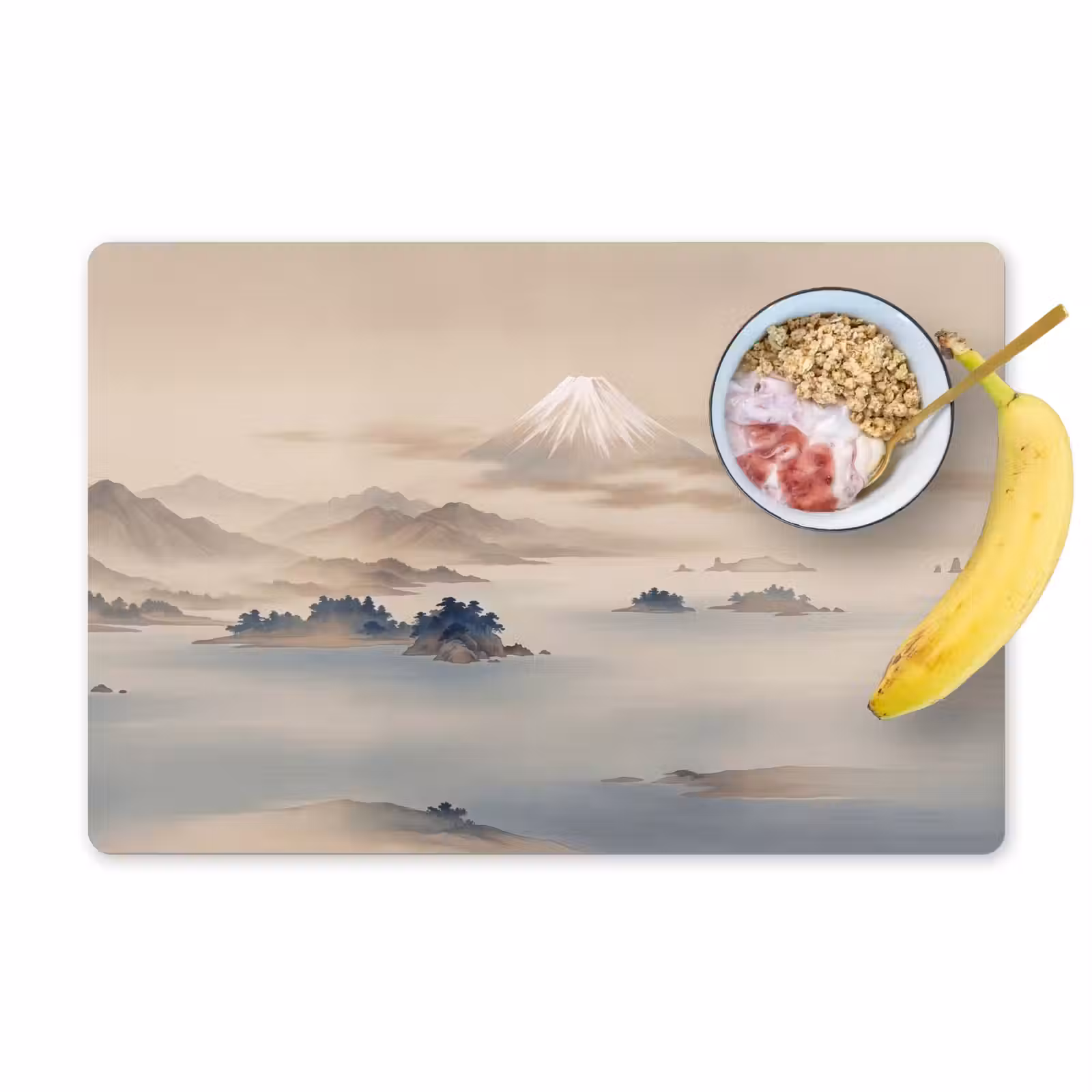 Tovaglietta – 6 pezzi - Giapponese - Paesaggio - Beige — 1