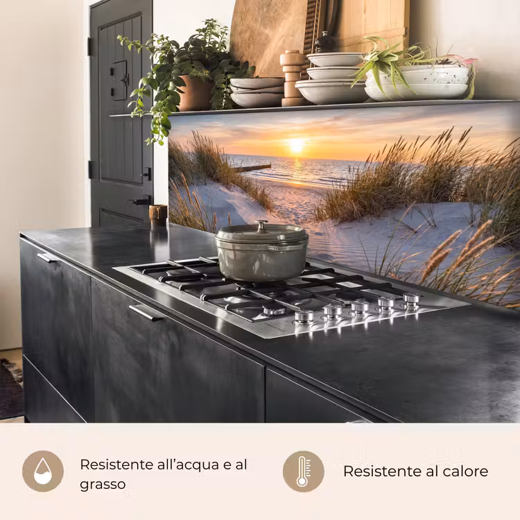 Schienale cucina - Spiaggia - Tramonto - Natura - Paesaggio — 5