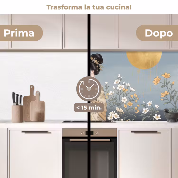 Schienale cucina - Asiatico - Donna - Kimono — 3