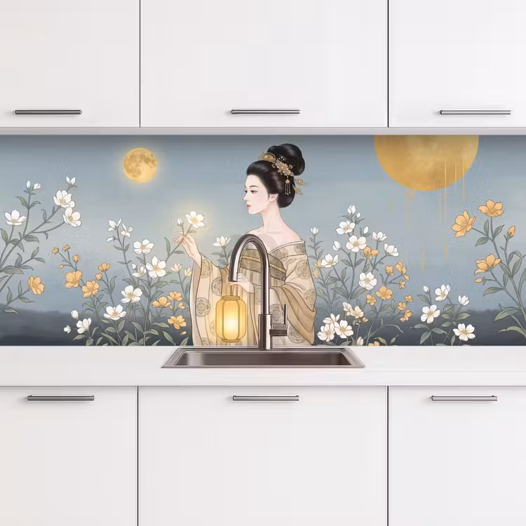 Schienale cucina - Asiatico - Donna - Kimono — 4