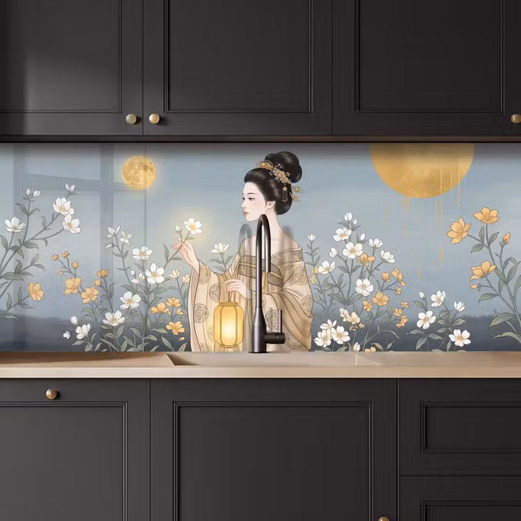 Schienale cucina - Asiatico - Donna - Kimono — 6