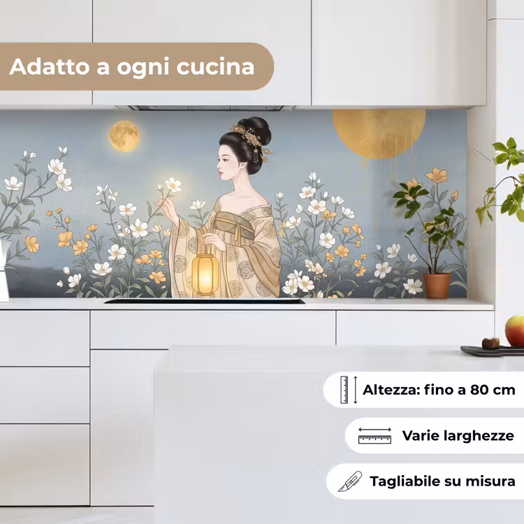 Schienale cucina - Asiatico - Donna - Kimono — 7