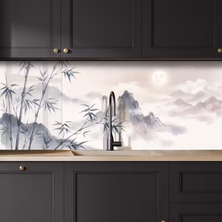 Schienale cucina - Bambù - Asia - Grigio — 6