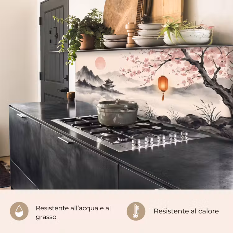 Schienale cucina - Sole - Giapponese - Tradizionale — 5