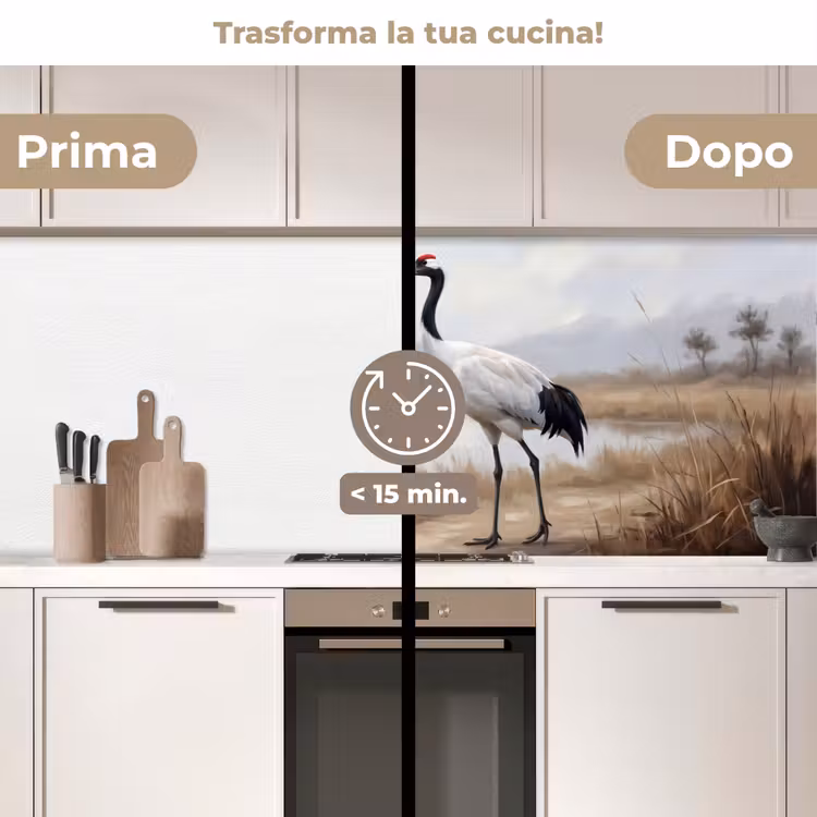 Schienale cucina - Gru - Natura - Realistico — 3