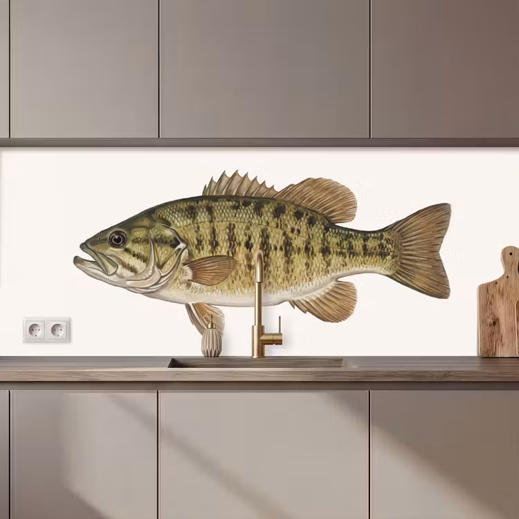 Schienale cucina - Pesce - Natura - Vintage — 1