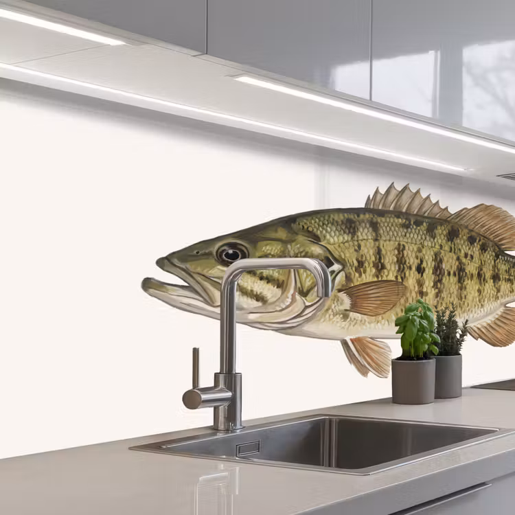 Schienale cucina - Pesce - Natura - Vintage — 2