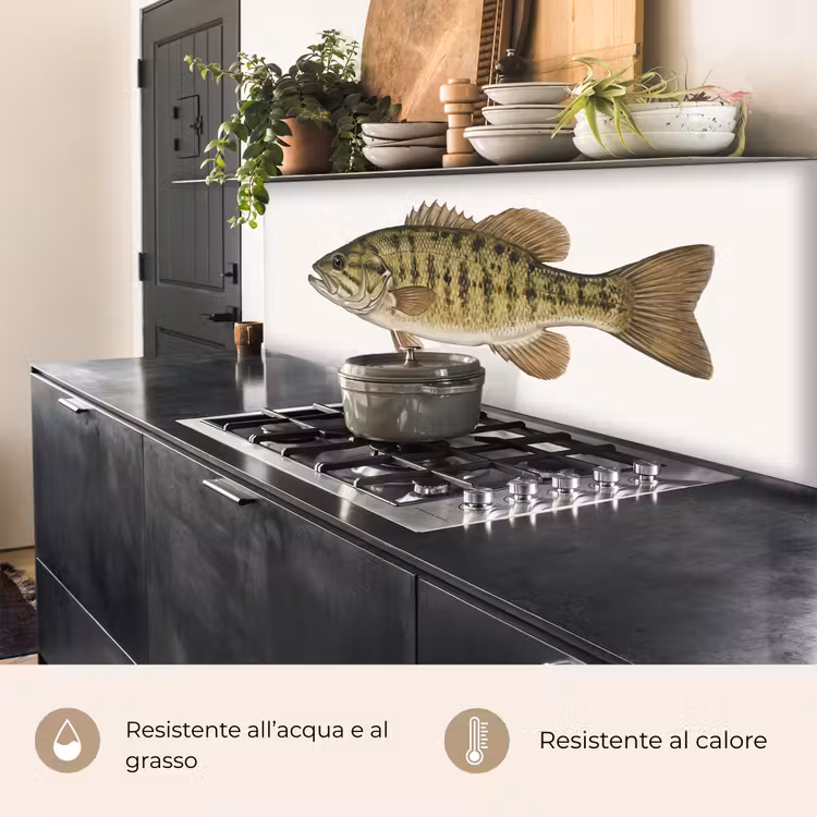 Schienale cucina - Pesce - Natura - Vintage — 5