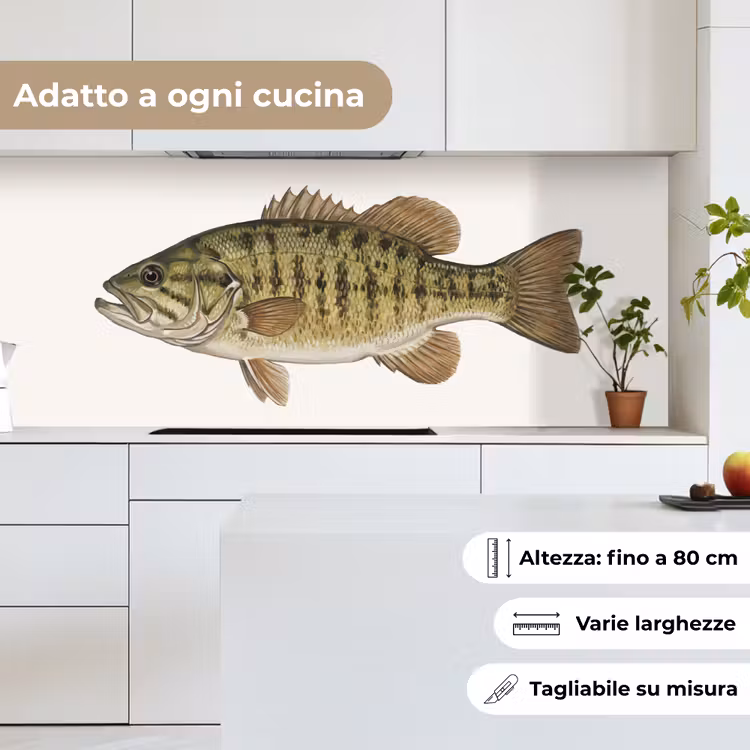 Schienale cucina - Pesce - Natura - Vintage — 7