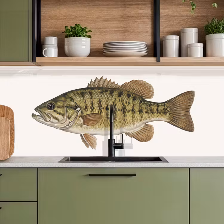 Schienale cucina - Pesce - Natura - Vintage — 8