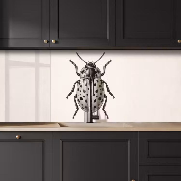 Schienale cucina - Scarabeo - Insetto - Vintage — 6