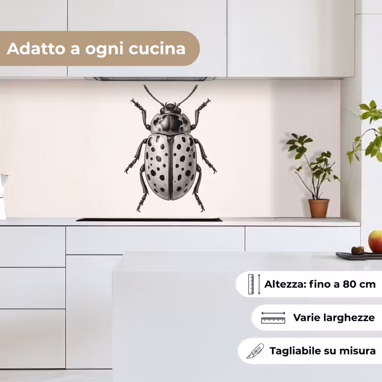 Schienale cucina - Scarabeo - Insetto - Vintage — 7