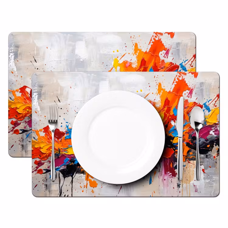 Tovaglietta – 6 pezzi - Astratto - Pittura - Colorato - Dinamico — 2