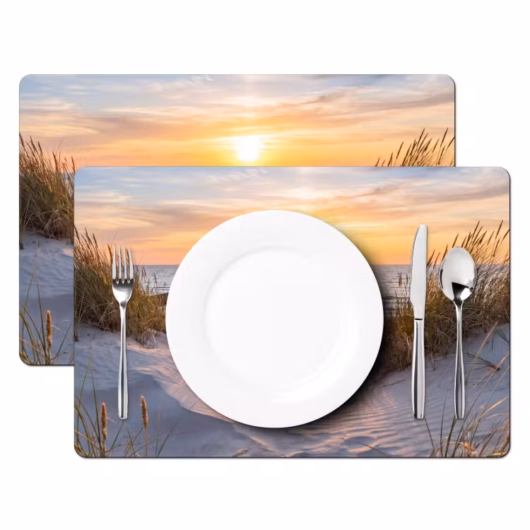 Tovaglietta – 6 pezzi - Spiaggia - Tramonto - Natura - Paesaggio — 2