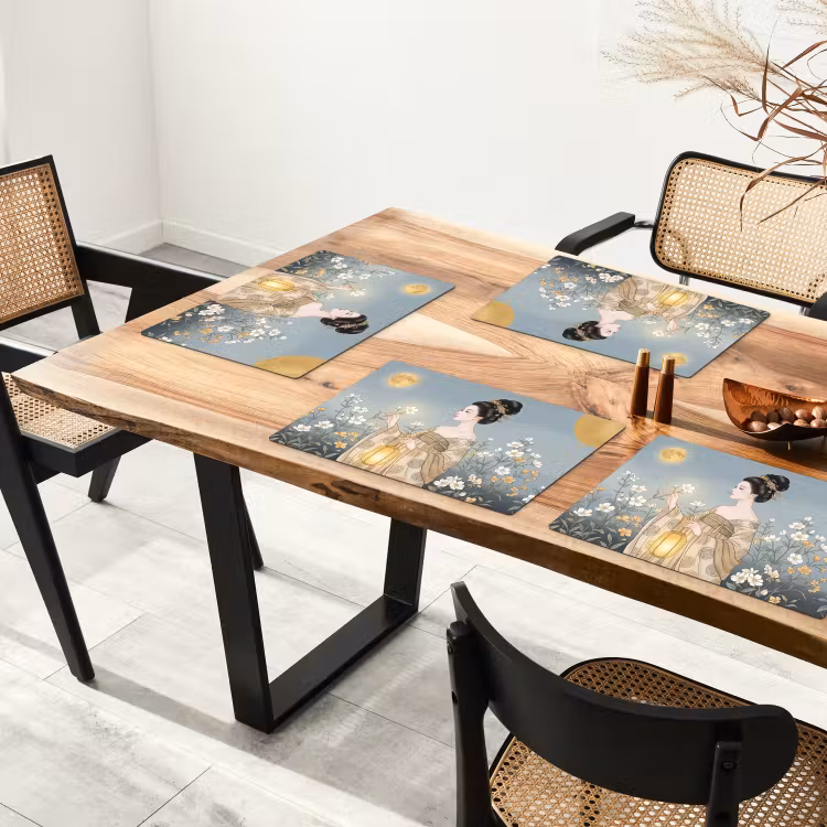 Tovaglietta – 6 pezzi - Asiatico - Donna - Kimono — 4
