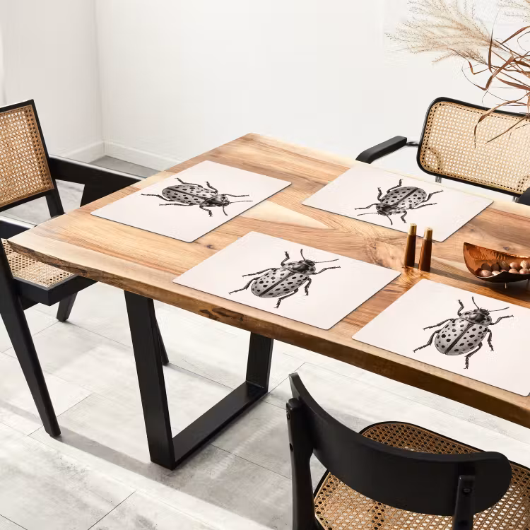 Tovaglietta – 6 pezzi - Scarabeo - Insetto - Vintage — 4
