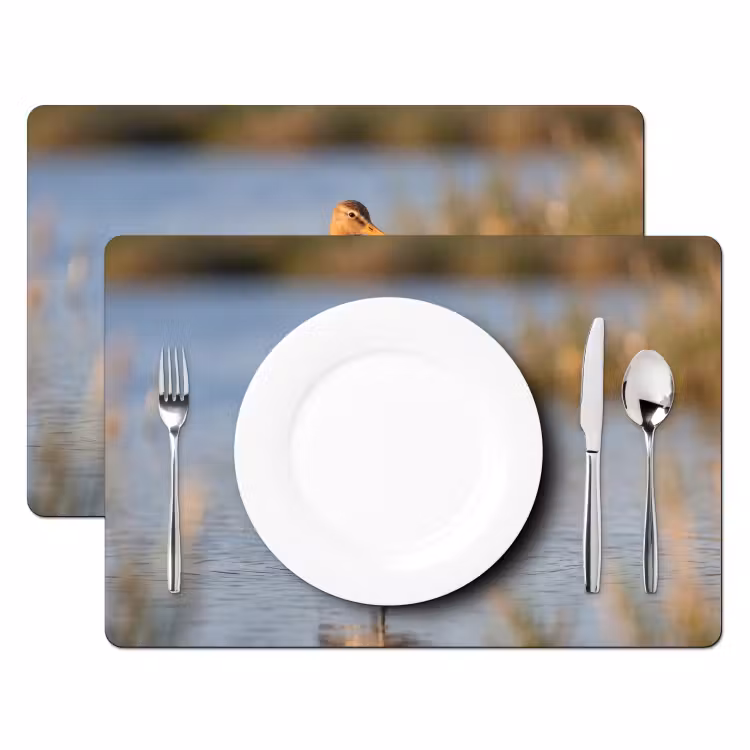 Tovaglietta – 6 pezzi - Uccello - Trampoliere - Acqua - Natura — 2