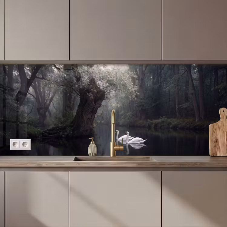 Schienale cucina - Cigni - Fiume - Foresta — 1