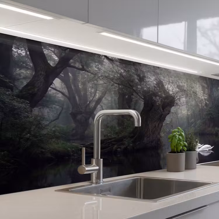 Schienale cucina - Cigni - Fiume - Foresta — 2