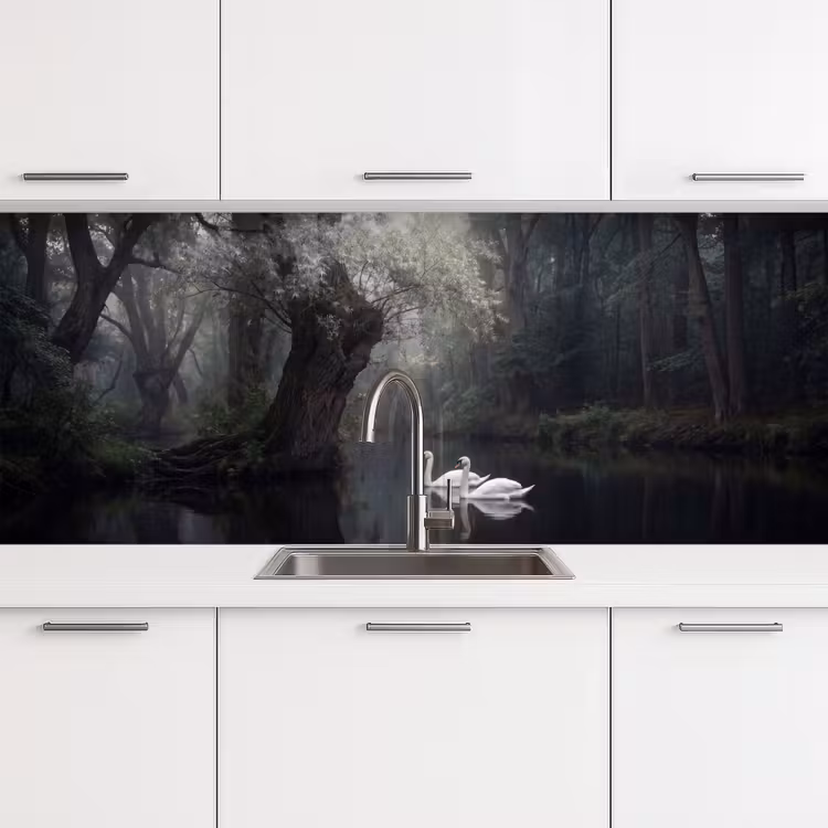 Schienale cucina - Cigni - Fiume - Foresta — 4