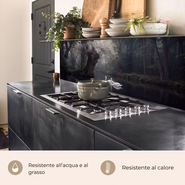 Schienale cucina - Cigni - Fiume - Foresta — 5