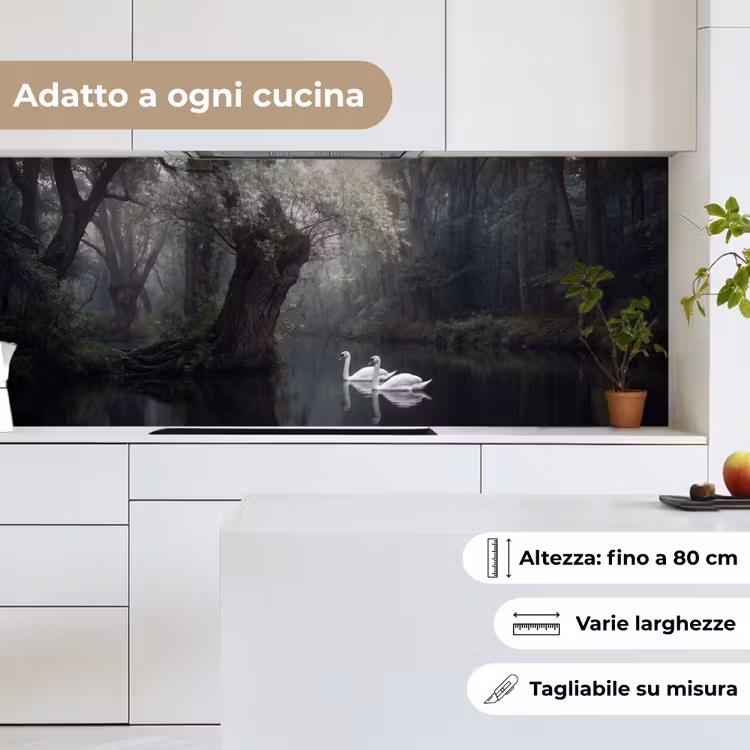 Schienale cucina - Cigni - Fiume - Foresta — 7