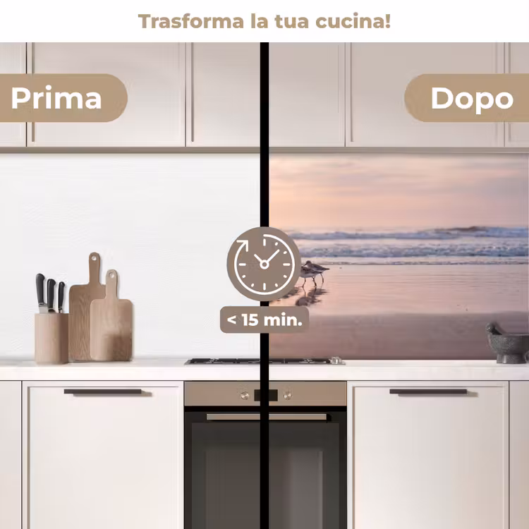 Schienale cucina - Mare - Uccelli - Spiaggia — 3