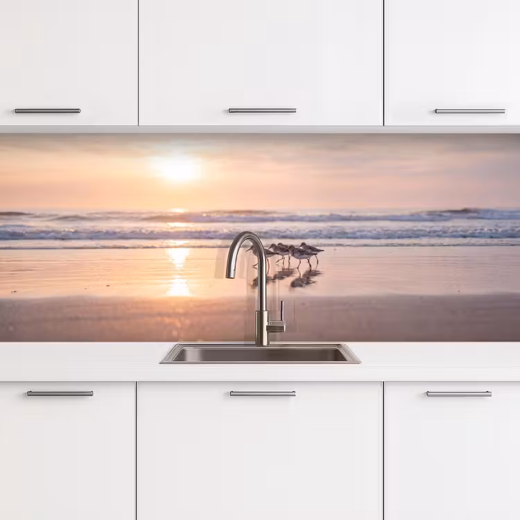 Schienale cucina - Mare - Uccelli - Spiaggia — 4