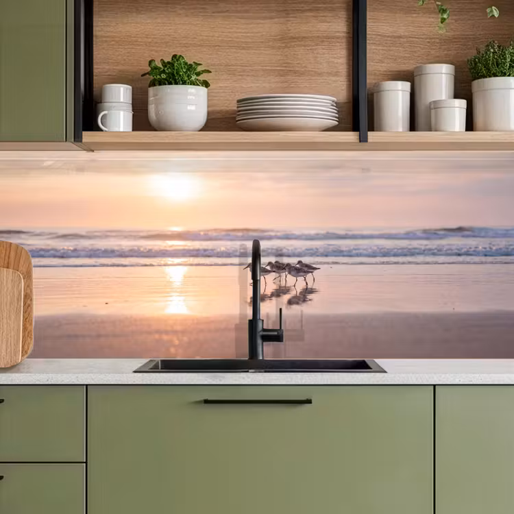 Schienale cucina - Mare - Uccelli - Spiaggia — 8