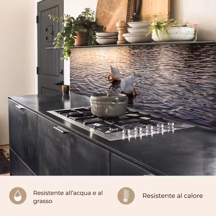 Schienale cucina - Anatre - Acqua - Natura — 5