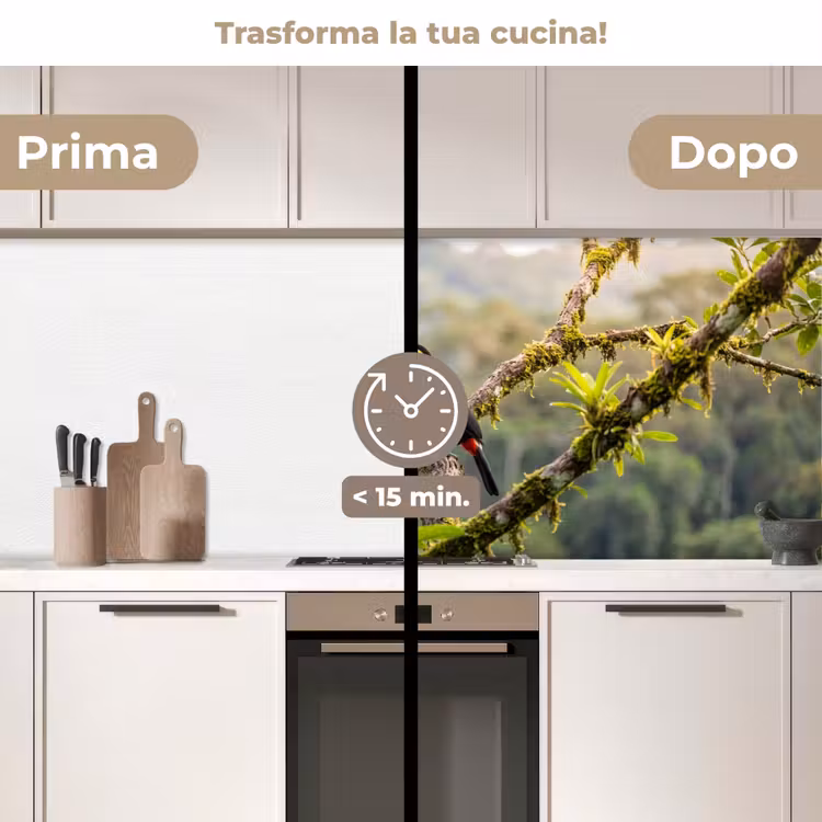 Schienale cucina - Tucano - Giungla - Natura - Colorato — 3