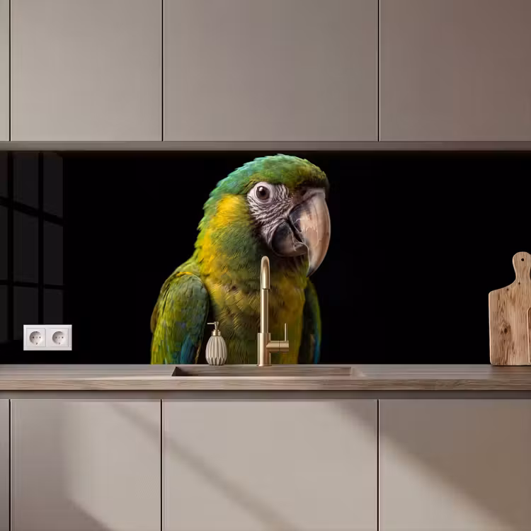 Schienale cucina - Ara - Ritratto - Verde — 1