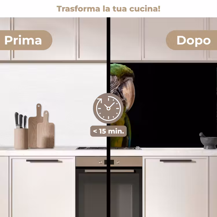 Schienale cucina - Ara - Ritratto - Verde — 3