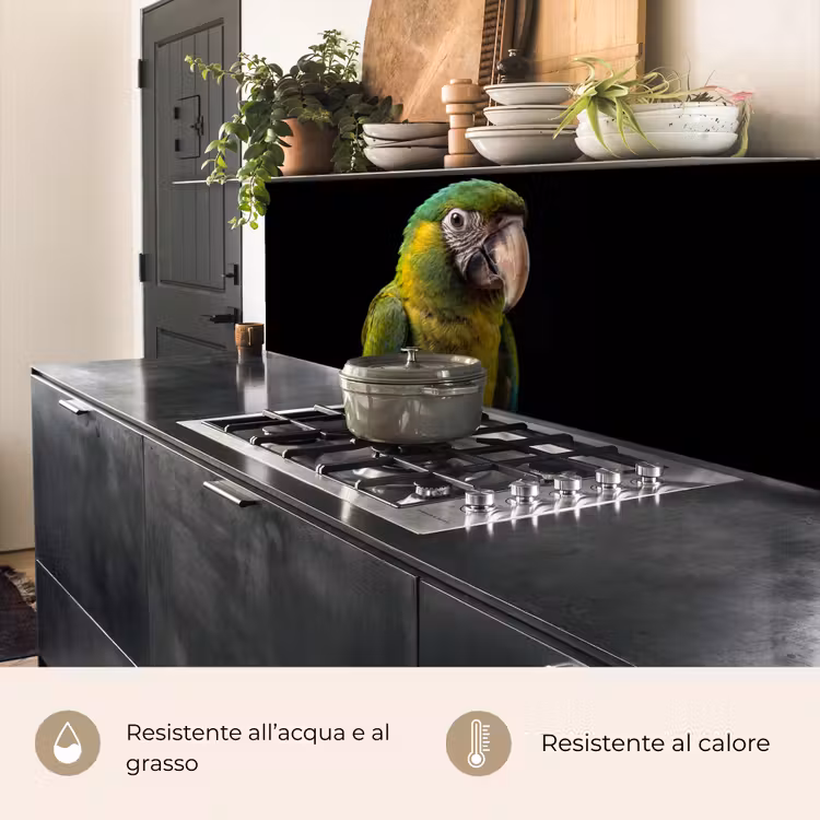 Schienale cucina - Ara - Ritratto - Verde — 5