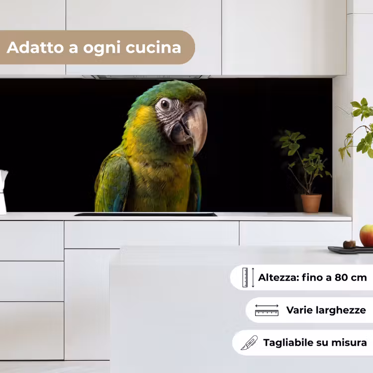 Schienale cucina - Ara - Ritratto - Verde — 7