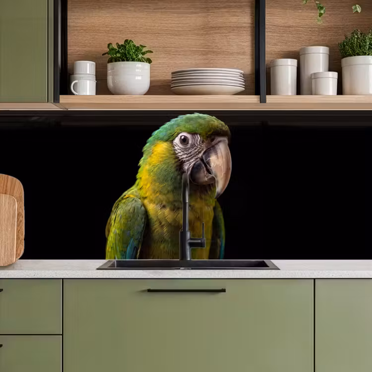 Schienale cucina - Ara - Ritratto - Verde — 8
