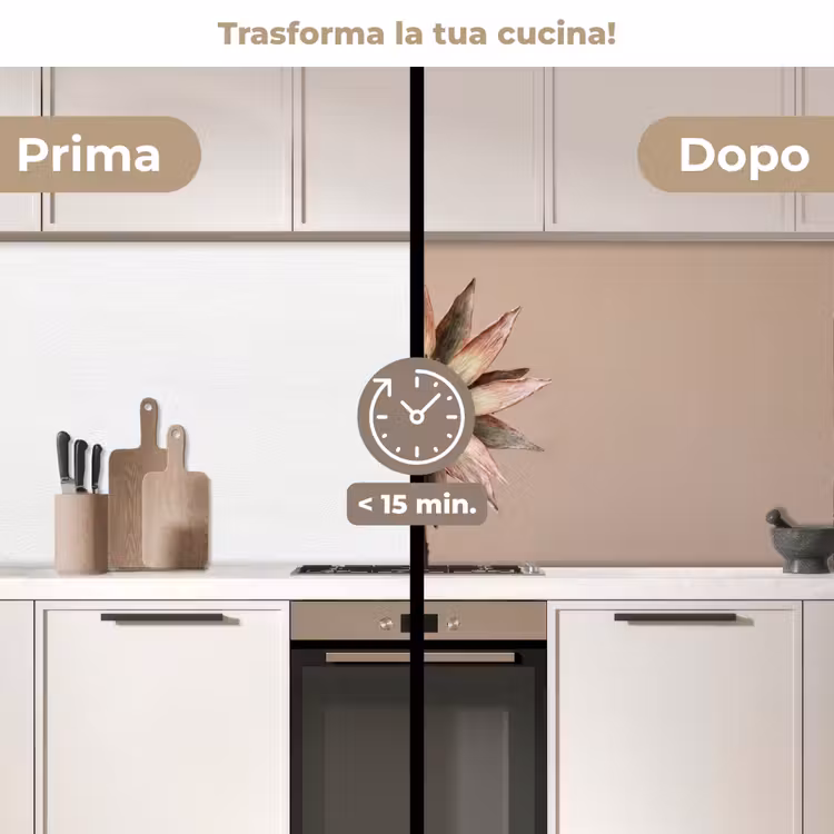 Schienale cucina - Fiore secco - Protea - Vintage - Beige - Rustico — 3