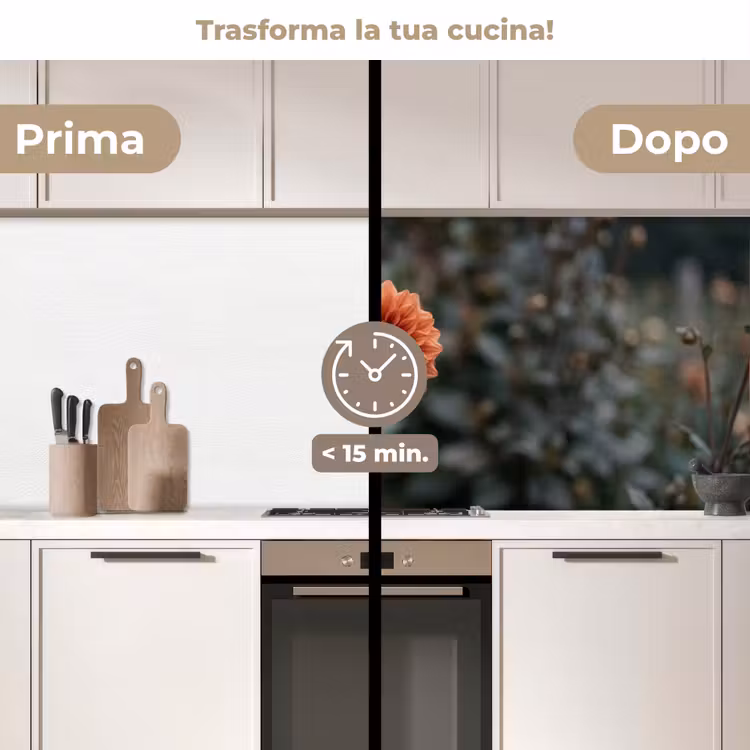 Schienale cucina - Dalia - Fiore - Natura - Atmosfera — 3