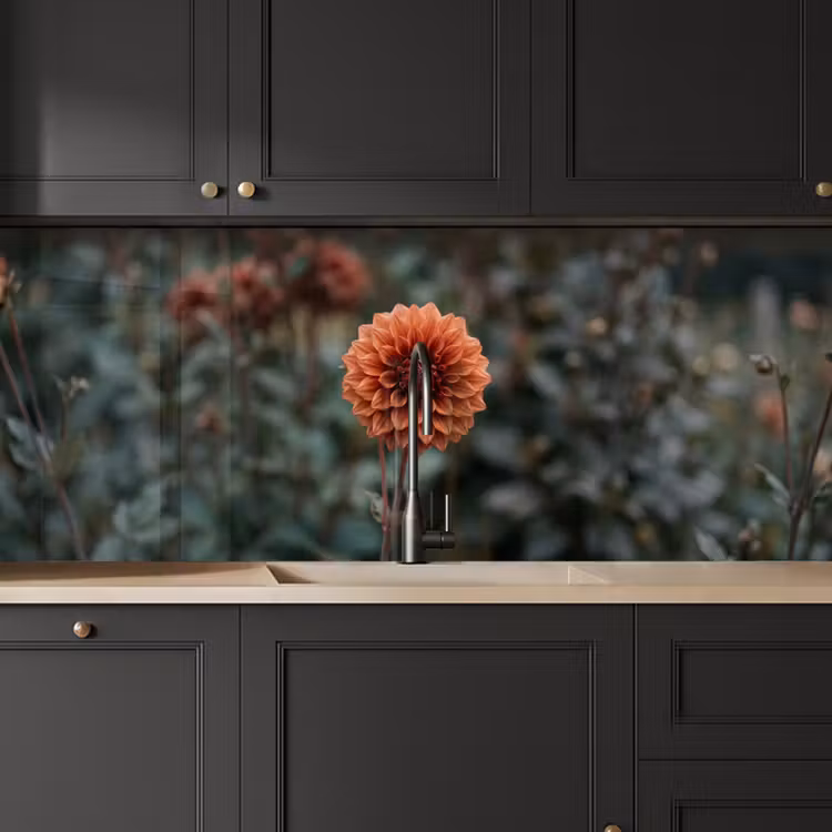 Schienale cucina - Dalia - Fiore - Natura - Atmosfera — 6