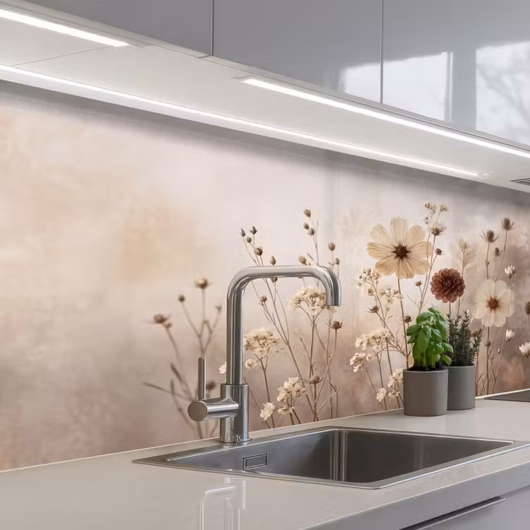 Schienale cucina - Fiori di campo - Botanico - Vintage - Natura - Rustico — 2