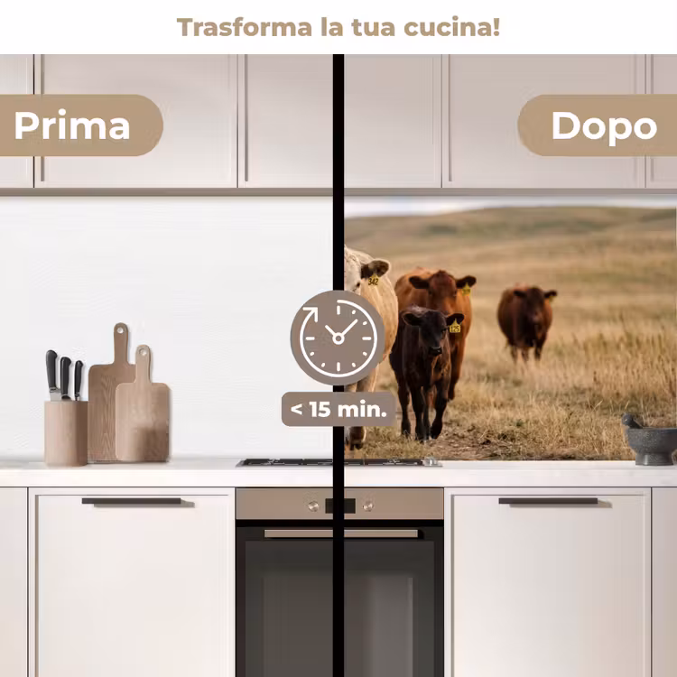 Schienale cucina - Bestiame - Mandria - Paesaggio - Prato - Tranquillità — 3