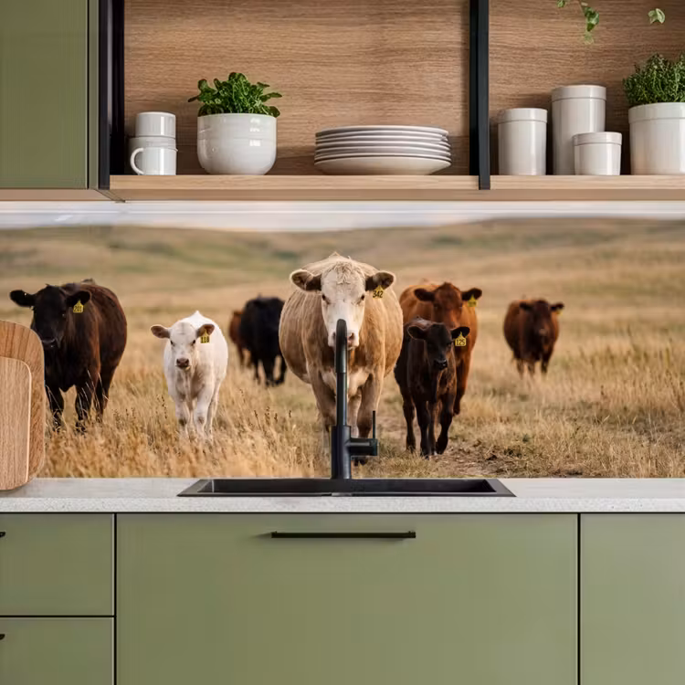 Schienale cucina - Bestiame - Mandria - Paesaggio - Prato - Tranquillità — 8