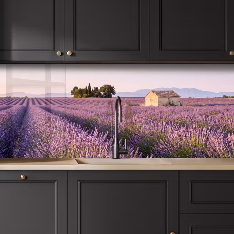 Schienale cucina - Lavanda - Paesaggio - Sereno - Viola — 6