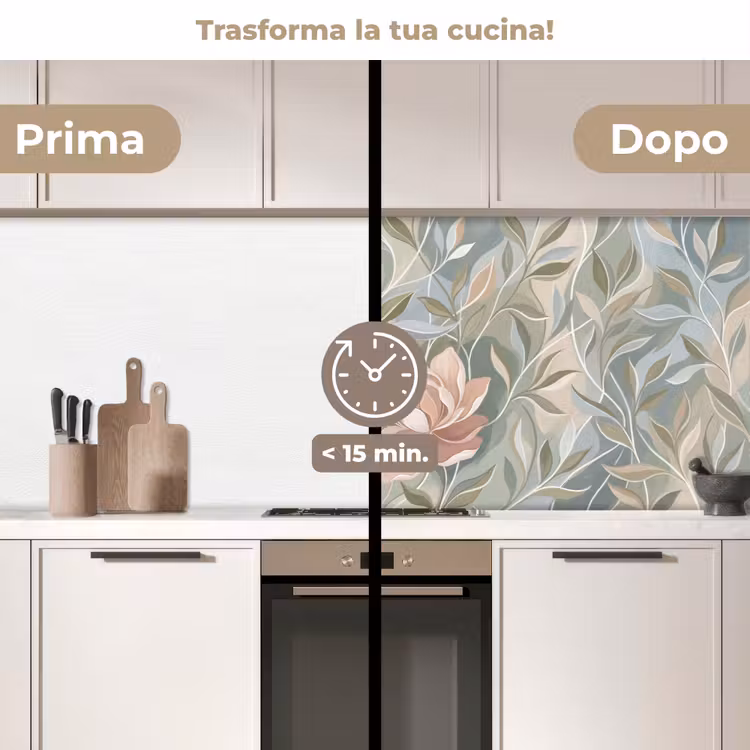 Schienale cucina - Elegante - Romantico - Rosa — 3