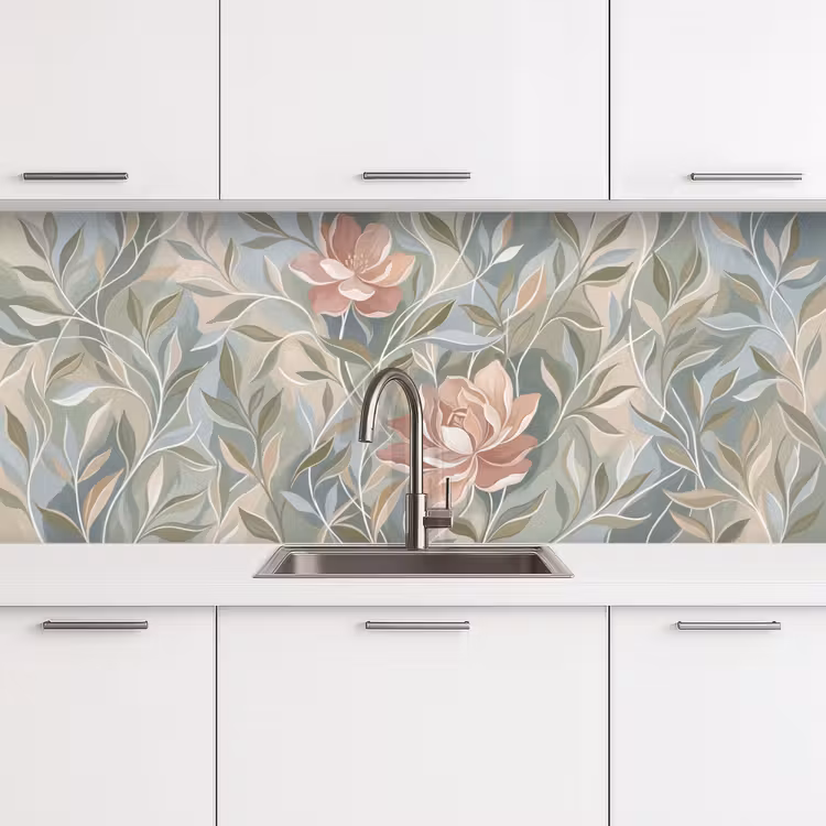 Schienale cucina - Elegante - Romantico - Rosa — 4