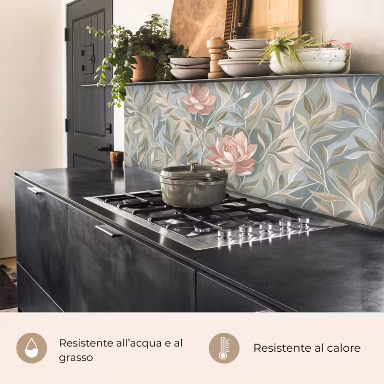 Schienale cucina - Elegante - Romantico - Rosa — 5