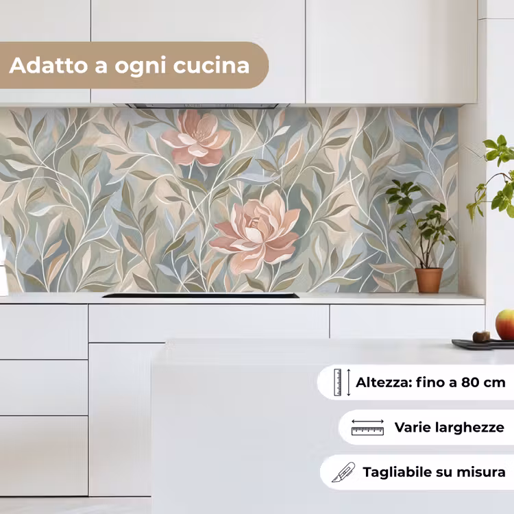 Schienale cucina - Elegante - Romantico - Rosa — 7
